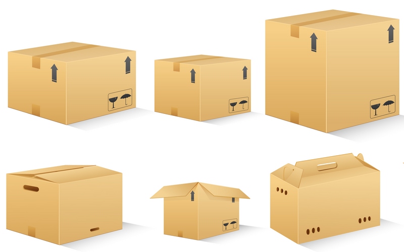 Виды картонных коробок из гофрокартона для различных типов продукции