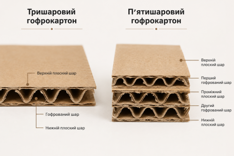Трехслойный или пятислойный гофрокартон: что выбрать для товара?